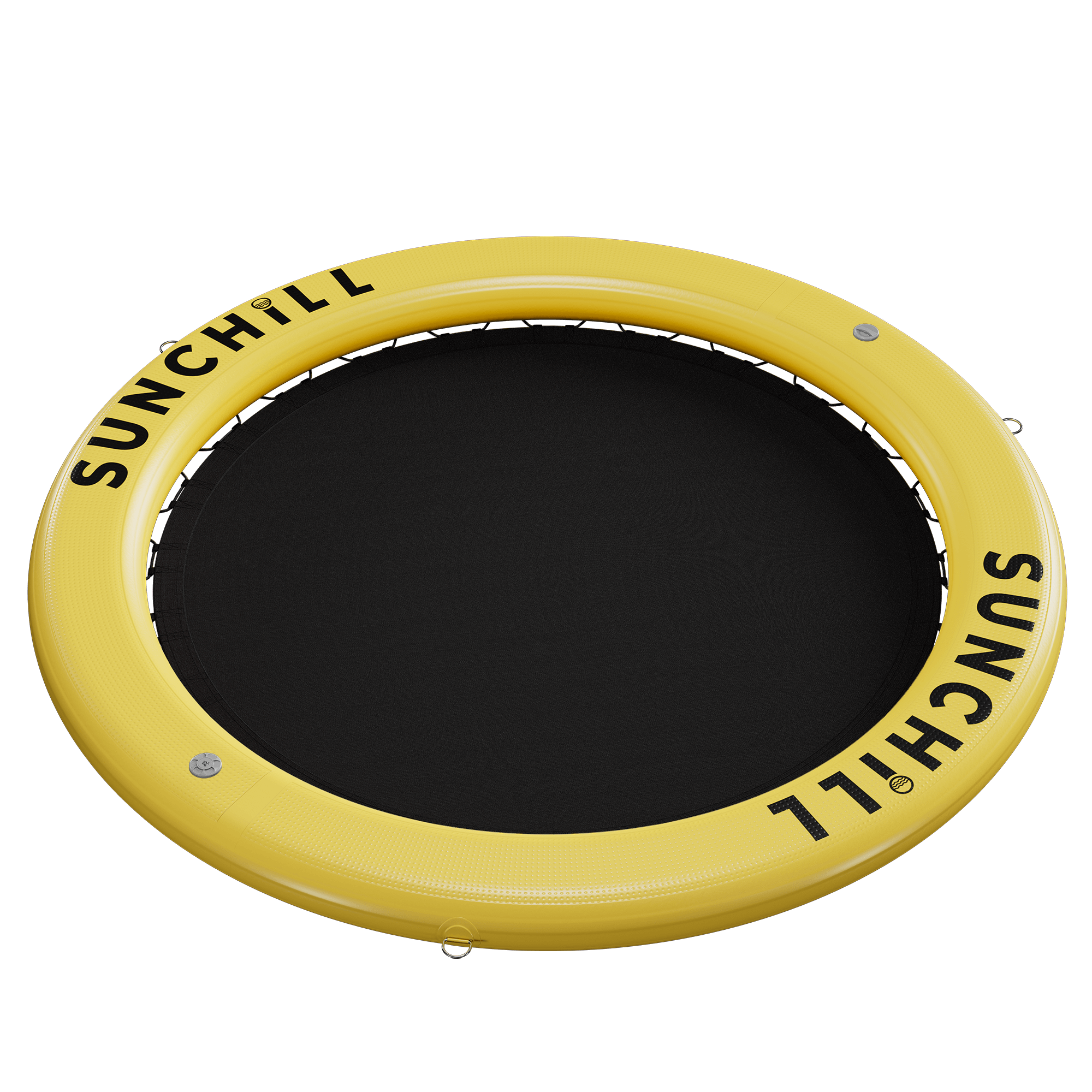 Yellow Sunchill Boat Float with Black Net